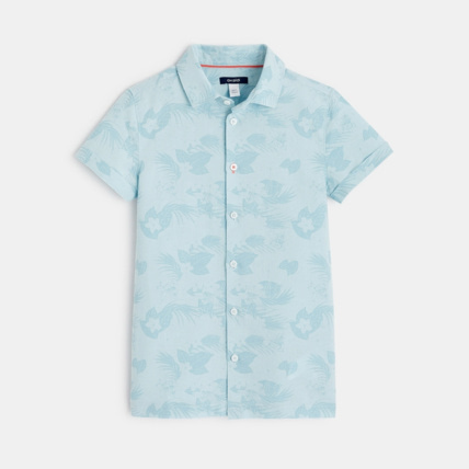Avis Chemise manches courtes imprimée blanche garçon OKAIDI 1