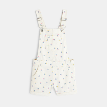 Avis Salopette-short en toile imprimée fille OKAIDI 1