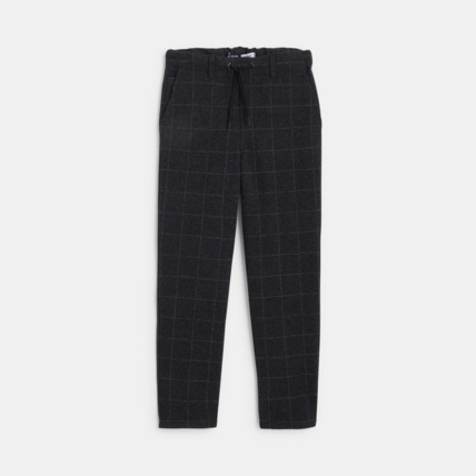 Avis Pantalon coupe jogger toucher flanelle gris garçon OKAIDI 1