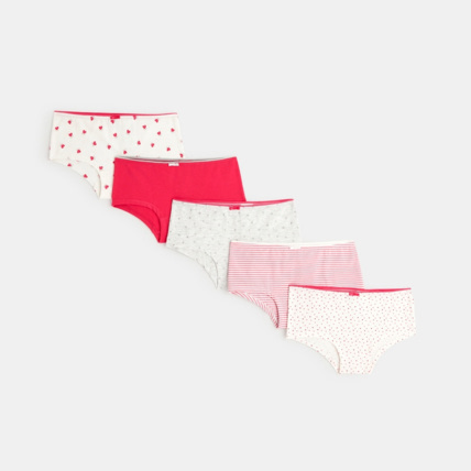 Avis Culottes boxers fantaisie (lot de 5) rose fille OKAIDI 1