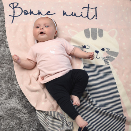 Avis Couverture plaid enfant en coton bio, Chaton Sevira Kids 6