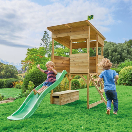 Avis Maisonnette cabane sur pilotis toboggan Cimes Tp Toys 3