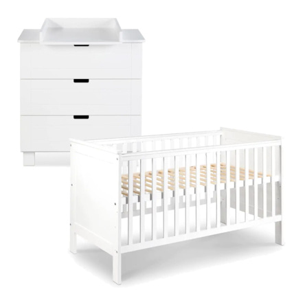 Avis Ensemble bébé lit évolutif + commode à langer IWO Mon Mobilier Design 1