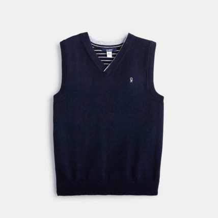 Avis Pull sans manches bleu garçon OKAIDI 1