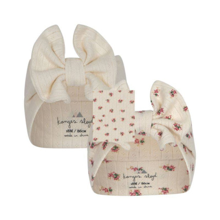 Avis Lot de 2 turbans Minnie Bloomie Antique White Konges Sløjd 1