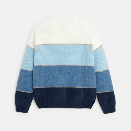 Pull raye col rond bleu fille OKAIDI Comparateur Avis Prix