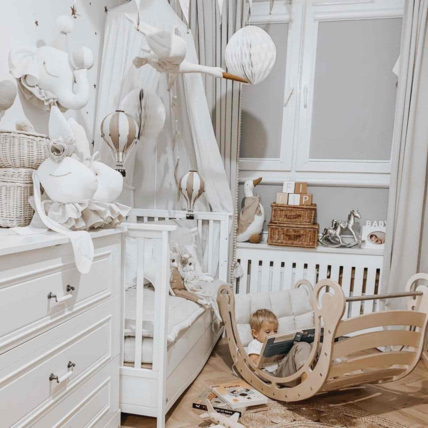 Avis Trophée mural enfant en lin, Éléphant Blanc Sevira Kids 7