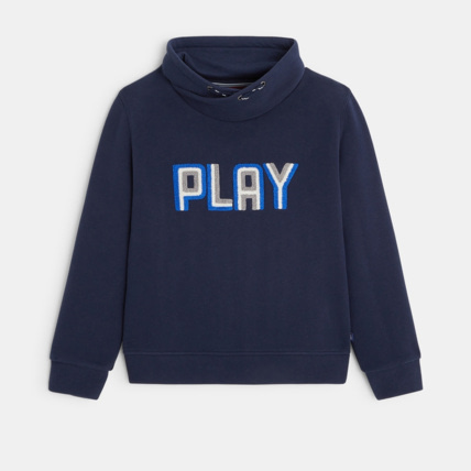 Avis Sweat-shirt à col twisté bleu garçon OKAIDI 1