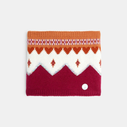 Avis Snood en jacquard à sequins violet fille OKAIDI 2
