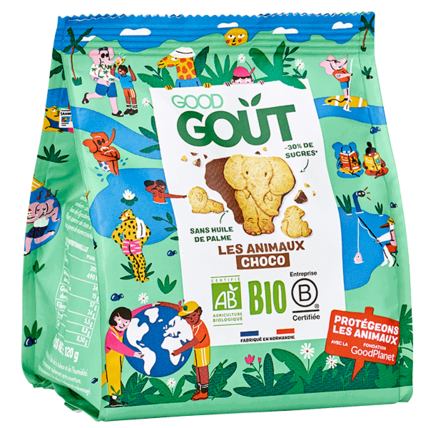 Avis Biscuits animaux bio pur beurre nappés de chocolat Good Goût 1