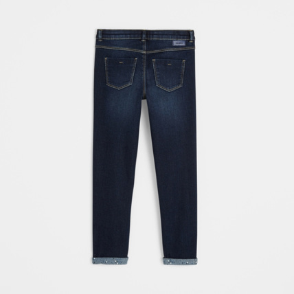 Avis Jean slim thermorégulant bleu fille OKAIDI 2
