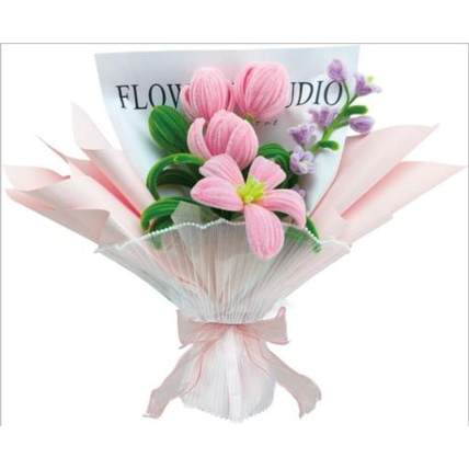 Avis Kit Bouquet torsade - Tulipes et lys CRÉA & CIE 1