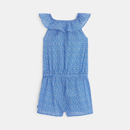 Avis Combishort imprimé volanté bleu fille OKAIDI 3