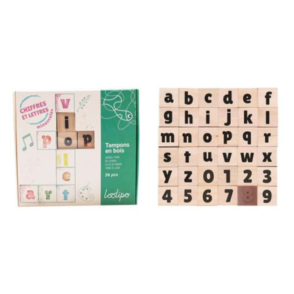Avis Tampons En Bois - Chiffres & Lettres Minuscules LOOLIPO 1