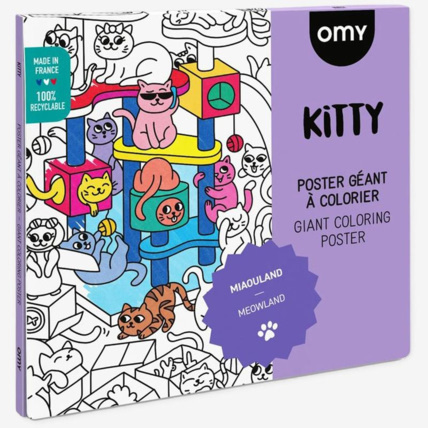 Avis Poster Géant à colorier Kitty OMY 1