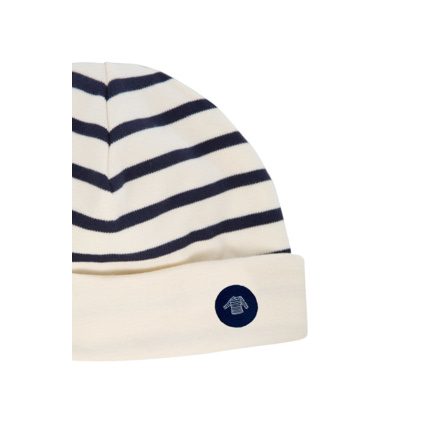 Avis Bonnet "Morgan" Kids - Coton Épais - Nature/Navire ARMOR-LUX 2
