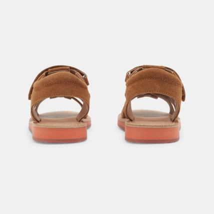 Avis Sandales mix matière cuir à scratch beige garçon OKAIDI 4