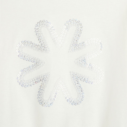 Avis T-shirt à motif en sequins blanc fille OKAIDI 2