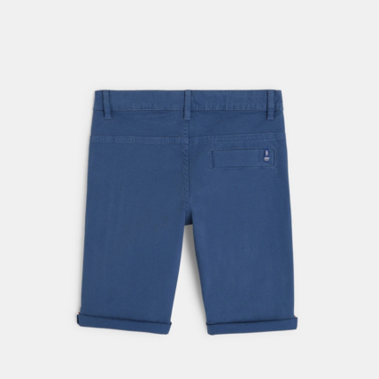 Avis Bermuda slim en toile unie bleu garçon OKAIDI 4