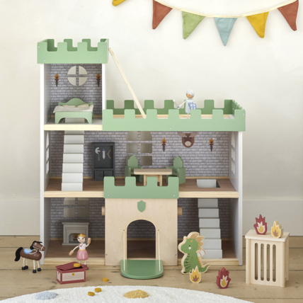 Avis Maison De Poupée Château Fort En Bois - Figurines Et 17 Accessoires Petite Amélie 1