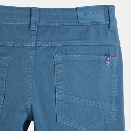 Avis Pantalon en toile bi-stretch bleu garçon OKAIDI 4