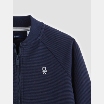 Avis Sweat zippé bleu garçon OKAIDI 3