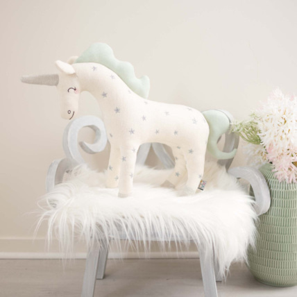 Avis Peluche Licorne en Tricot de Coton 100% Naturel Sevira Kids 5