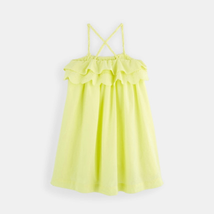 Avis Robe à bretelles jaune fille OKAIDI 2