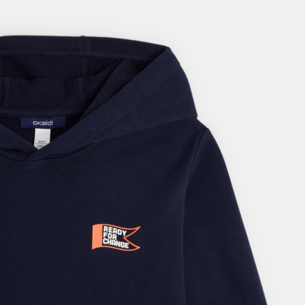 Avis Sweat-shirt à capuche bleu garçon OKAIDI 3