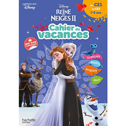 Avis Disney - Reine des Neiges - Du CE1 au CE2 - Cahier de vacances 2023 Hachette Éducation 1