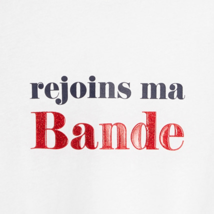 Avis T-shirt à message blanc fille OKAIDI 2