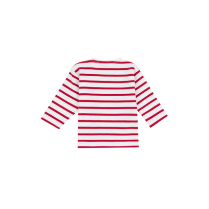 Avis Marinière "Loctudy" Baby - coton épais - Blanc/Braise ARMOR-LUX 3