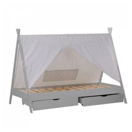 Avis Lit cabane avec matelas et tiroirs HOMESTYLE4U 1
