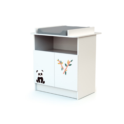 Avis Commode à langer 2 portes, 1 niche en bois Webaby 2