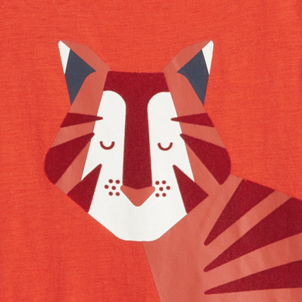 Avis T-shirt motif tigre rouge fille OKAIDI 2
