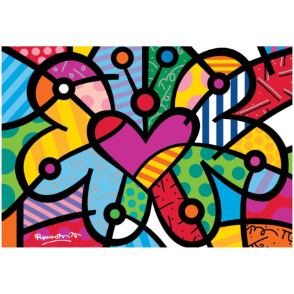 Avis Puzzle Romero Britto - Heart butterfly BLUEBIRD PUZZLE 1