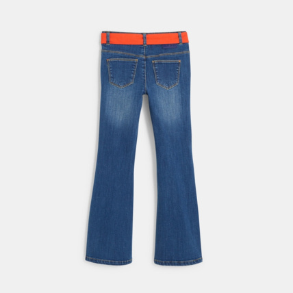 Avis Jean flare ceinturé bleu fille OKAIDI 4