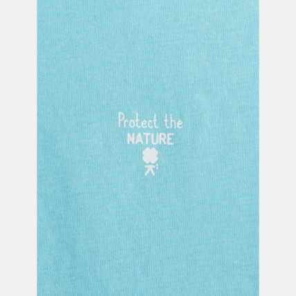 Avis T-shirt à message bleu fille OKAIDI 3