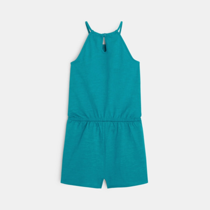Avis Combishort en jersey motif tortue de mer vert fille OKAIDI 2