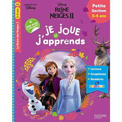 Avis Disney - Reine des Neiges 2 - Je joue et j'apprends petite section (3-4 ans) Hachette Éducation 1