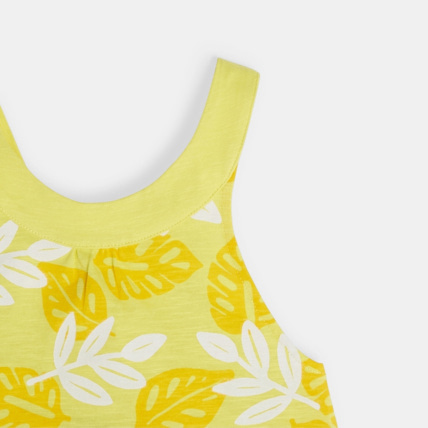 Avis Robe à bretelles jaune fille OKAIDI 2