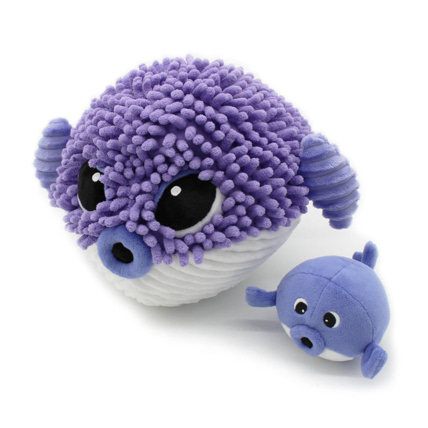 Avis Peluche Gobetou le poisson globe maman & bébé Les Ptipotos LES DEGLINGOS 3