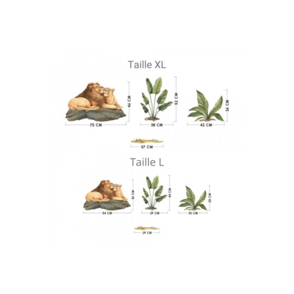 Avis Stickers lions et plantes Mon Lit Cabane 3
