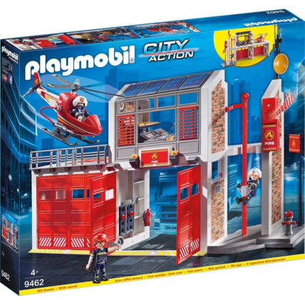 Avis Caserne de pompiers avec hélicoptère - City action PLAYMOBIL 1