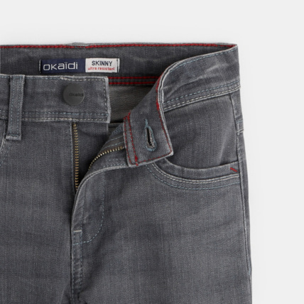 Avis Jean gris skinny ultra-résistant garçon OKAIDI 2