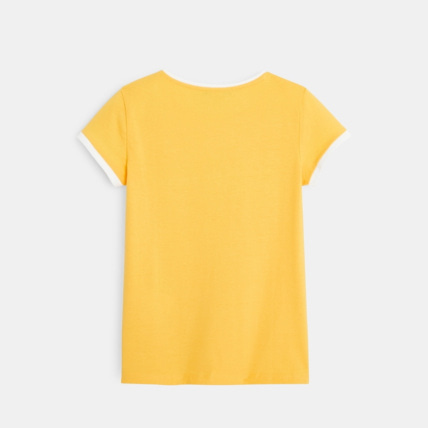 Avis T-shirt à message Aventure jaune fille OKAIDI 3