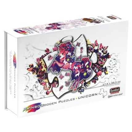Avis Rainbow wooden puzzle Licorne Eureka 1
