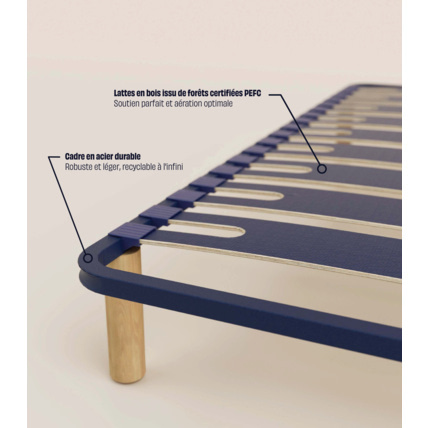 Avis Sommier à lattes - Confort responsable - Livré en kit Tediber 3