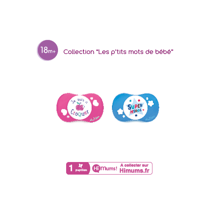 Avis Sucette 'Les Petits mots de bébé' +18 mois Luc et Léa 1