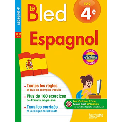 Avis Cahier Bled - Espagnol 4E Hachette Éducation 1